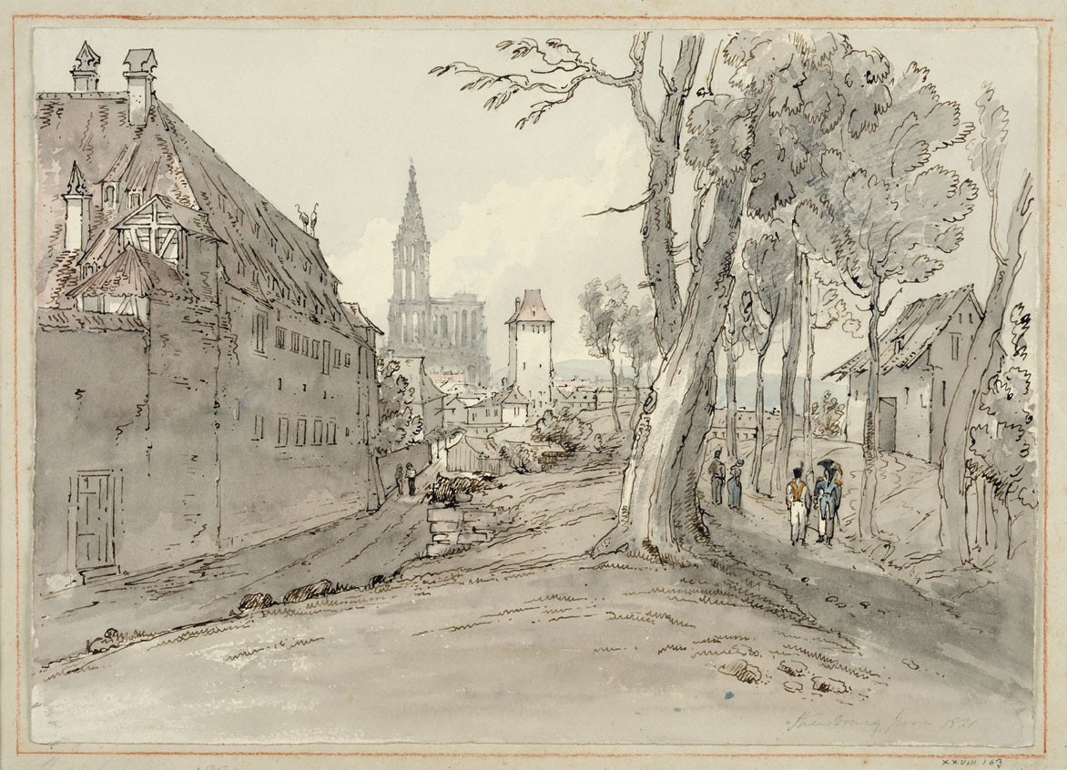 VUE DE STRASBOURG : VERS SAINTE-MARGUERITE